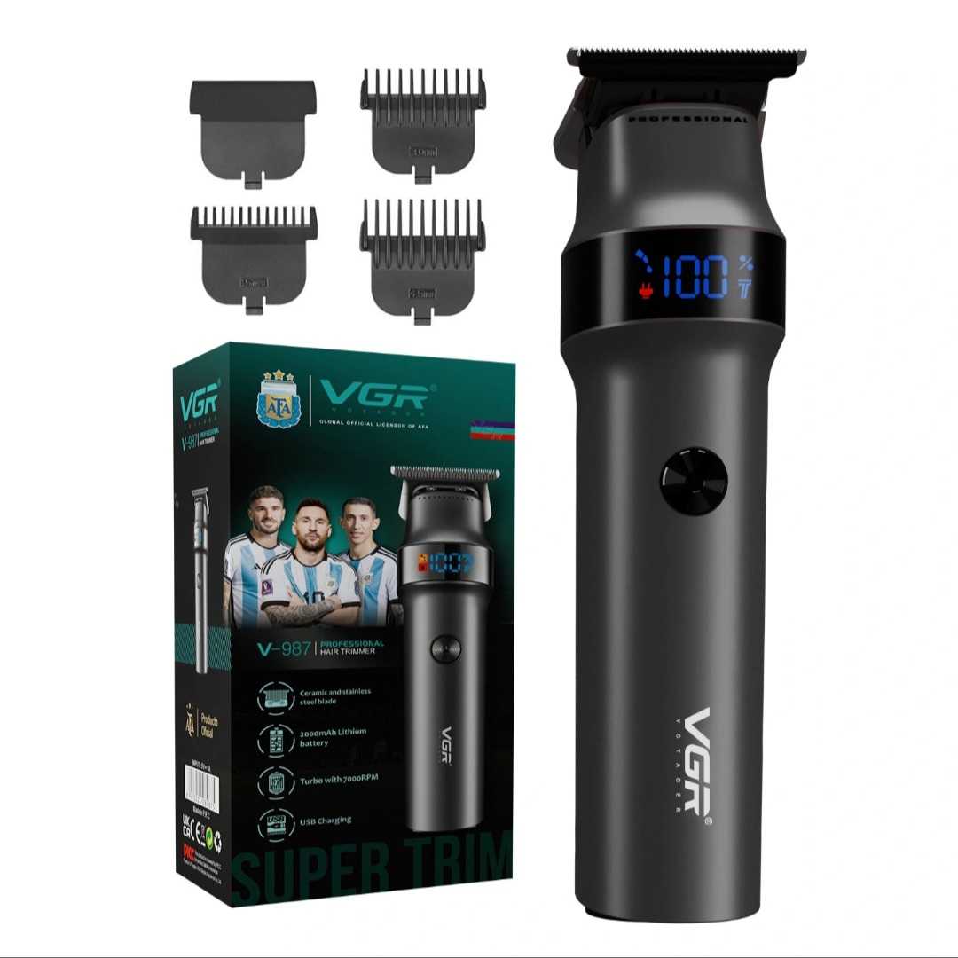 VGR V-987 Professional Hair & Beard Trimmer for Men -BLACK