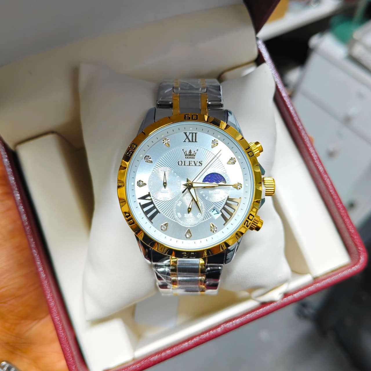 Olevs 2952 CH - Silver Gold White