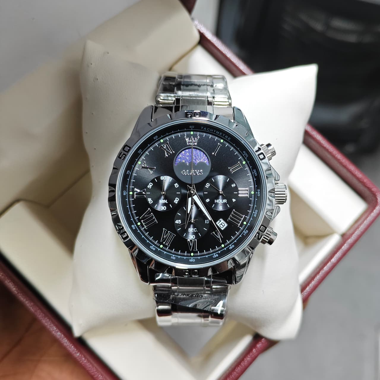 Olevs 2950 CH - Silver Black 