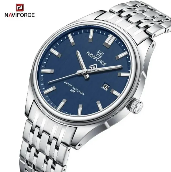 Naviforce 8039 - Silver Blue For Men