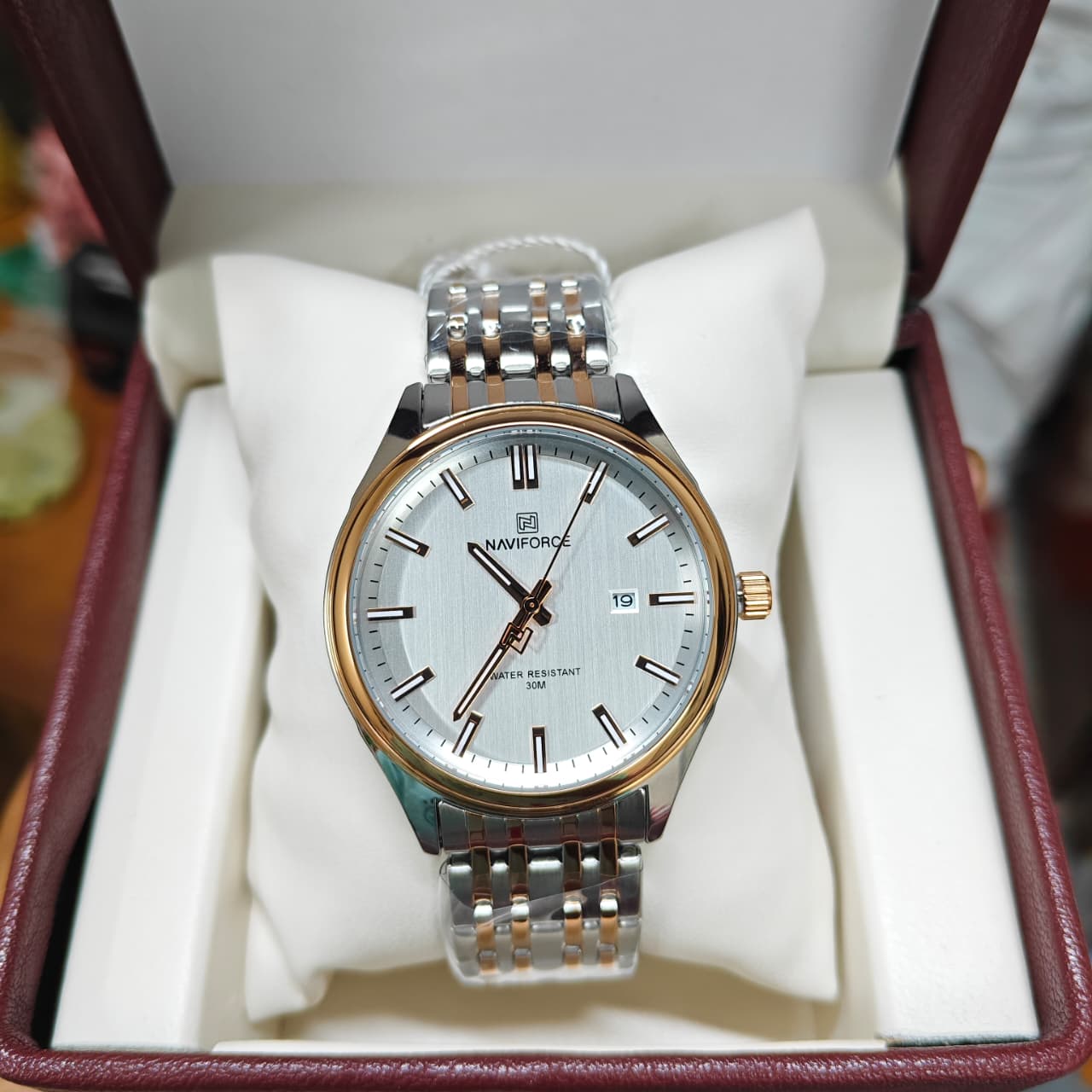 Naviforce 8039 - Silver Rose White For Men