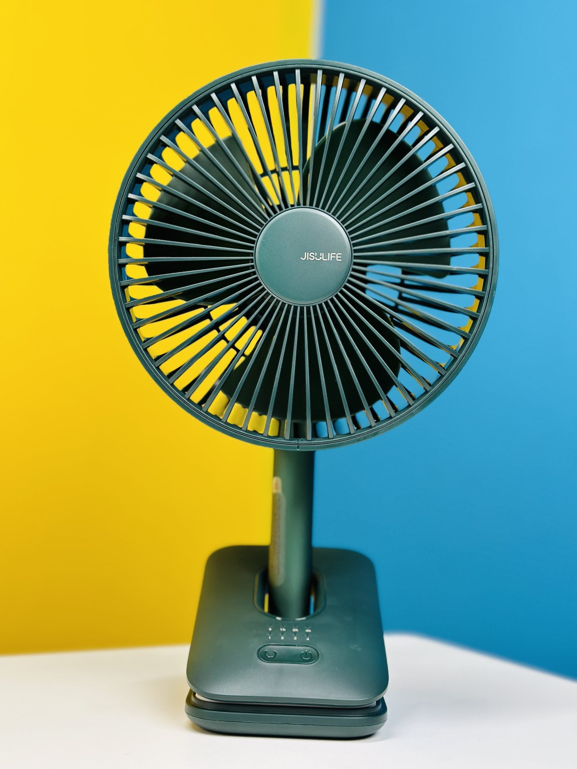 JISULIFE FA13R Rechargeable Clip Fan (8000mAh)- Green Color