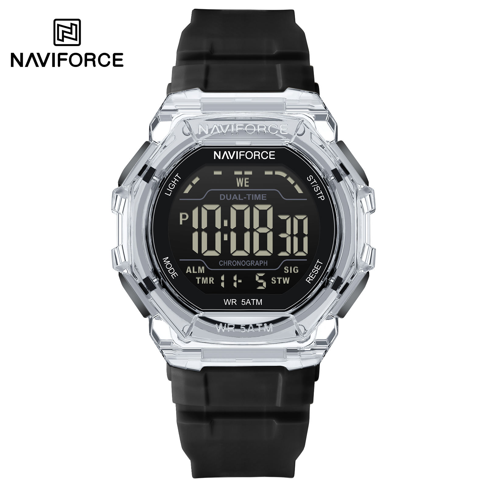 Naviforce 7136 - Silver Black