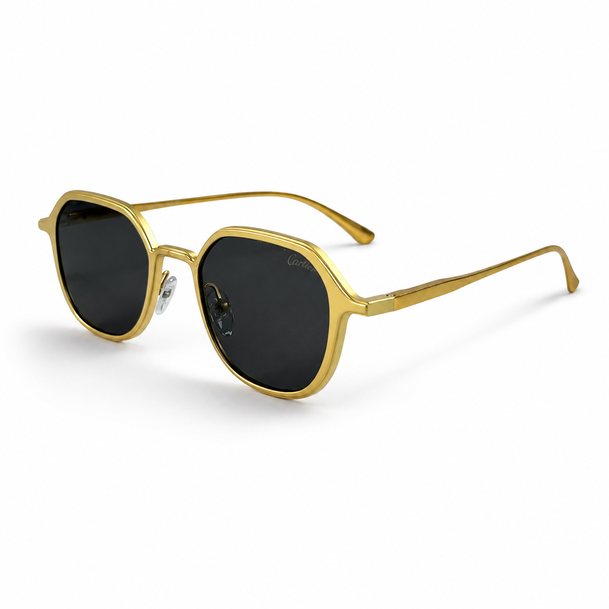 Cartier Inspired Design Sunglass - Gold 