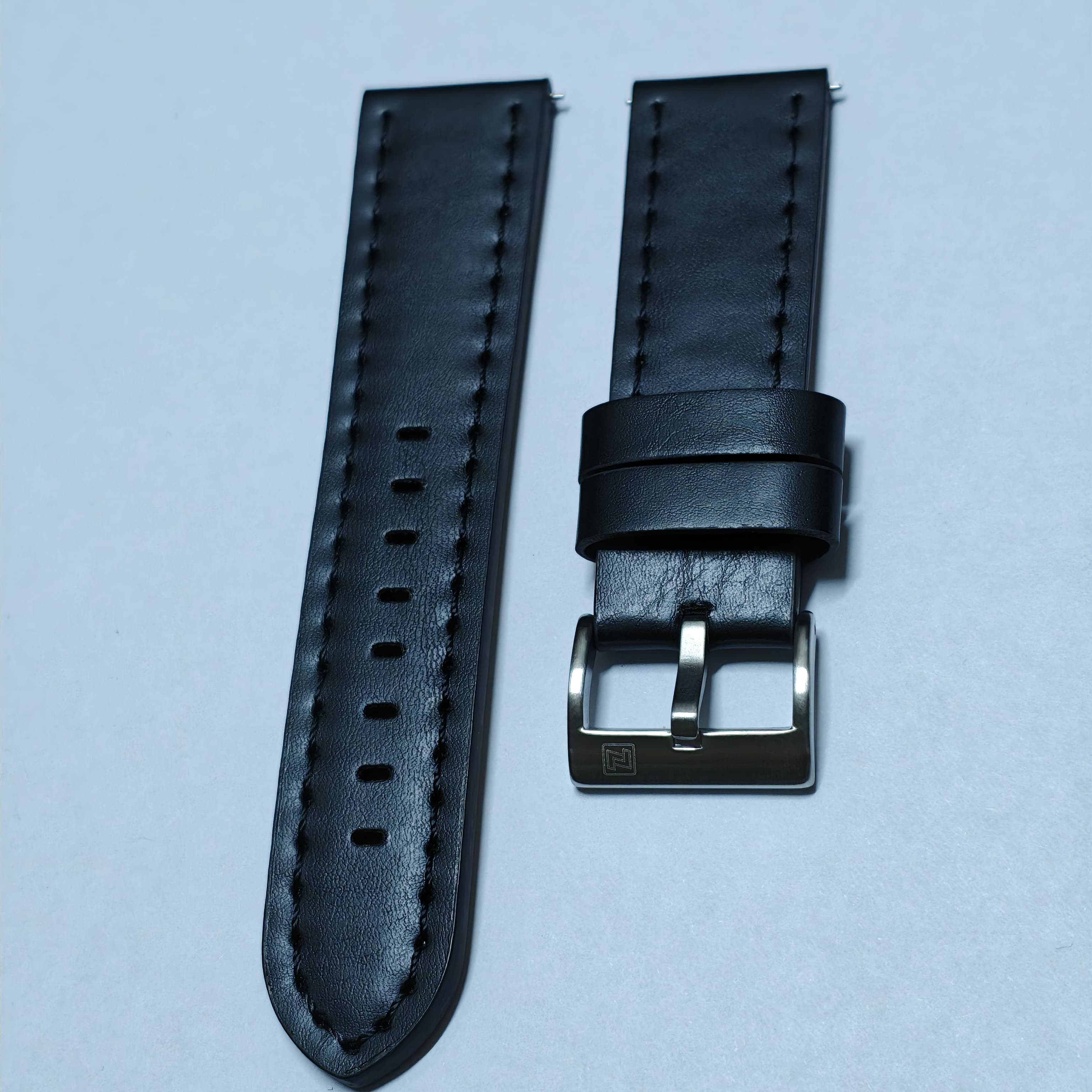 Naviforce Belt - 9253 Silver Black 24mm