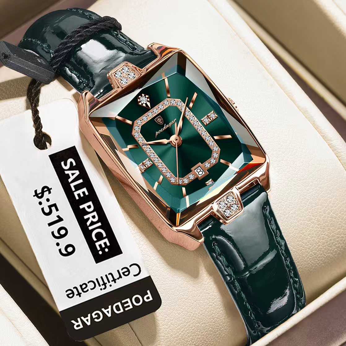 Poedagar 785L Ladies Watch - Green