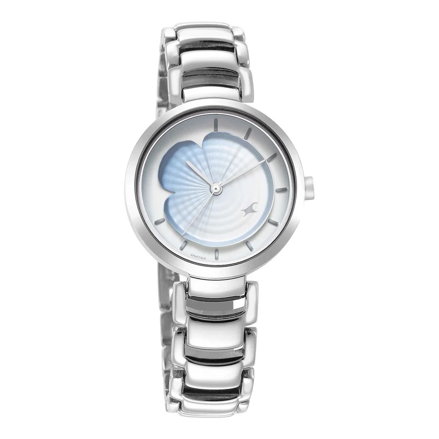 Fastrack Uptown Retreat Quartz Analog Blue Dial Metal Strap Watch for Girls 6277SM01