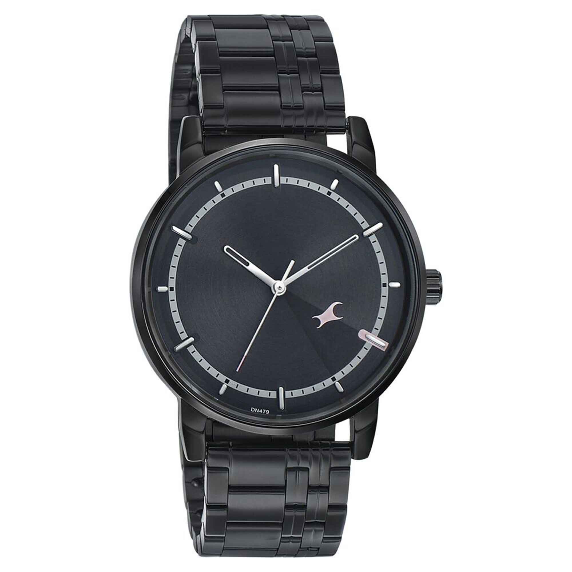 Fastrack Style Up Grey Dial Stainless Steel Strap Watch for Guys - 3278NM01