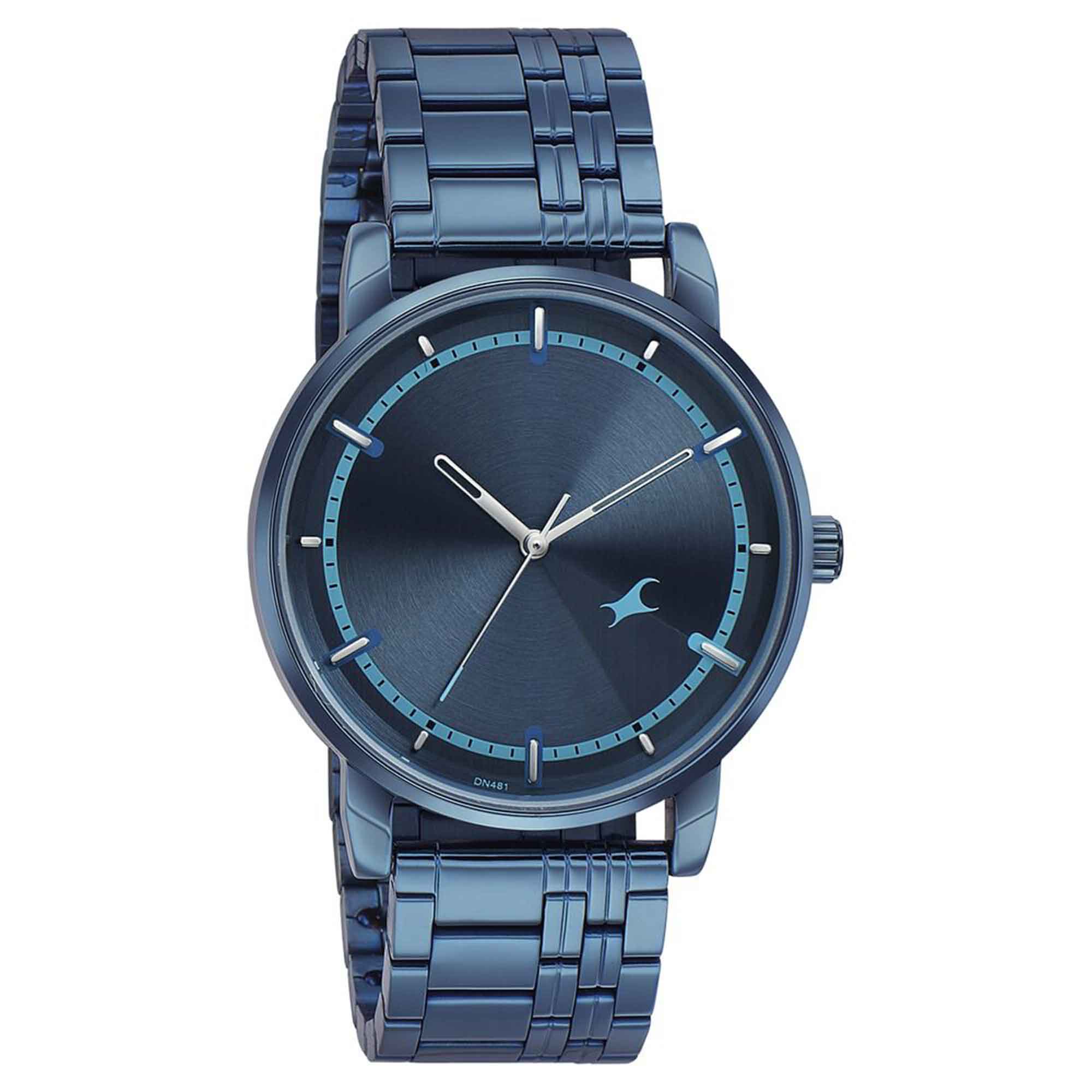 Fastrack Style Up Blue Dial Stainless Steel Strap Watch for Guys - 3278QM01 