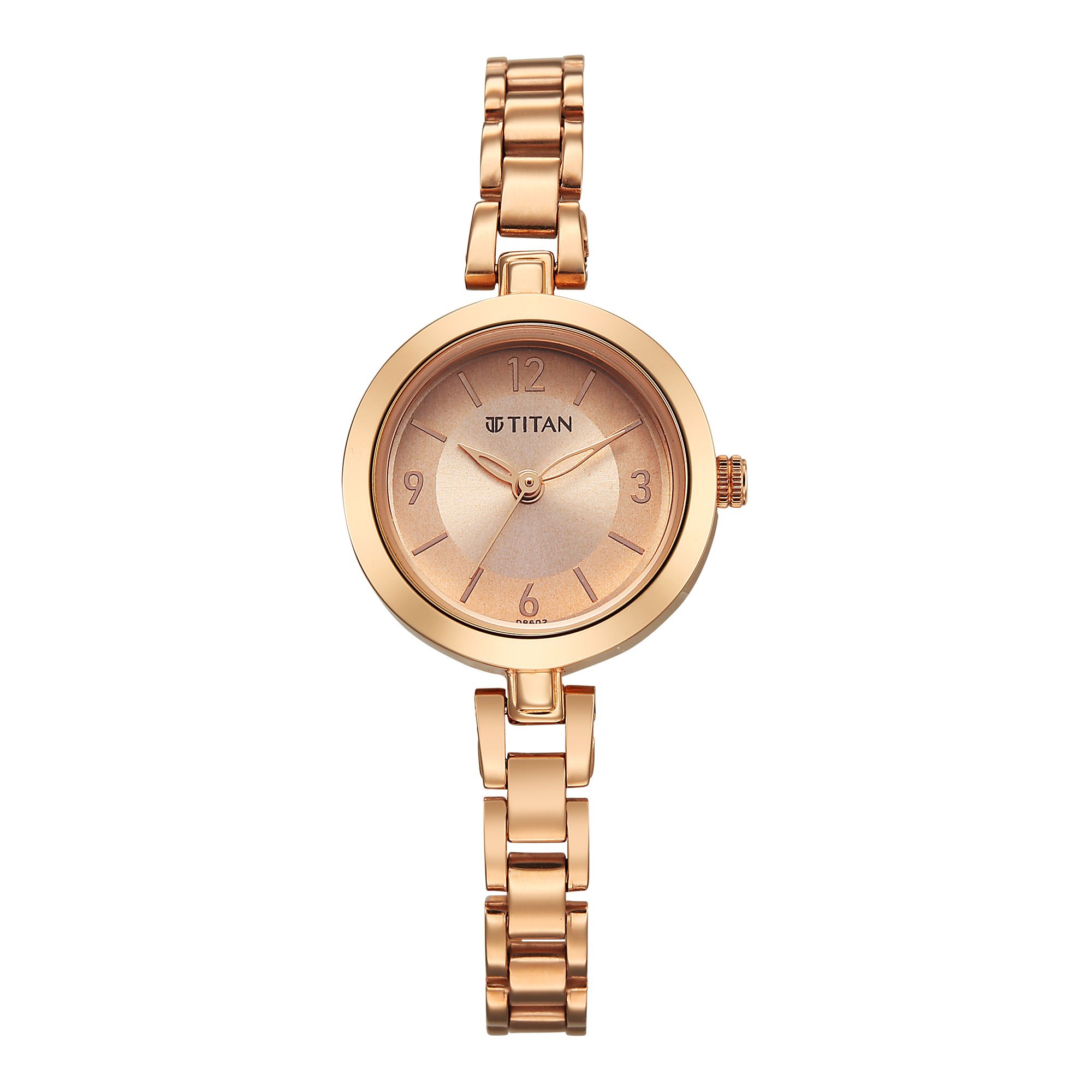Titan Karishma Gold Dial Stainless Steel Strap Analog Watch for Women - 2598WM04