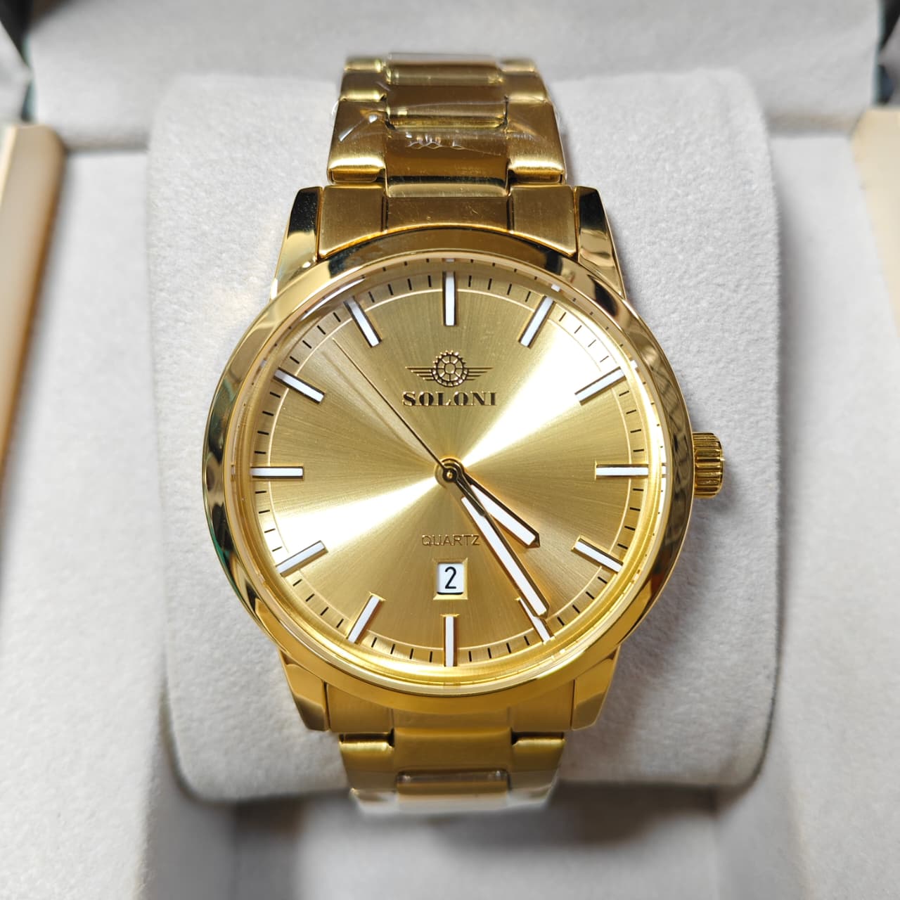 Soloni 1022M For Men - Gold With Premium Box