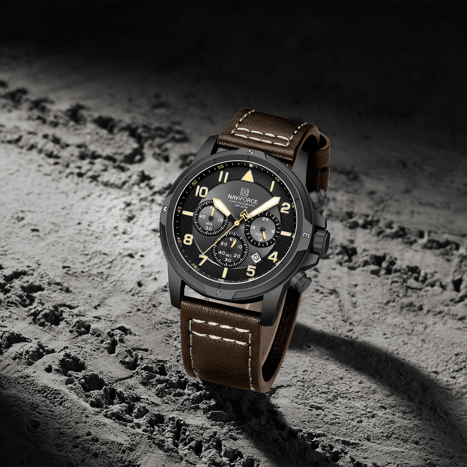 Naviforce 8077 L - Brown Black