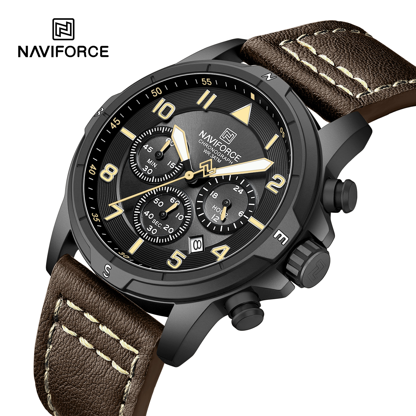 Naviforce 8077 L - Brown Black