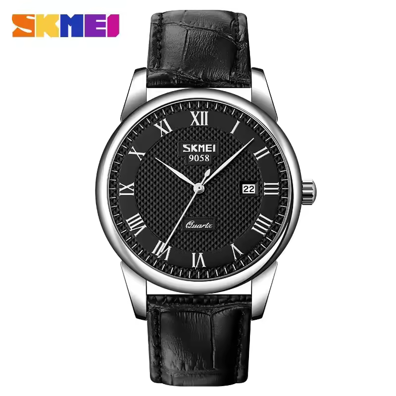 Skmei 9058 - Silver Black