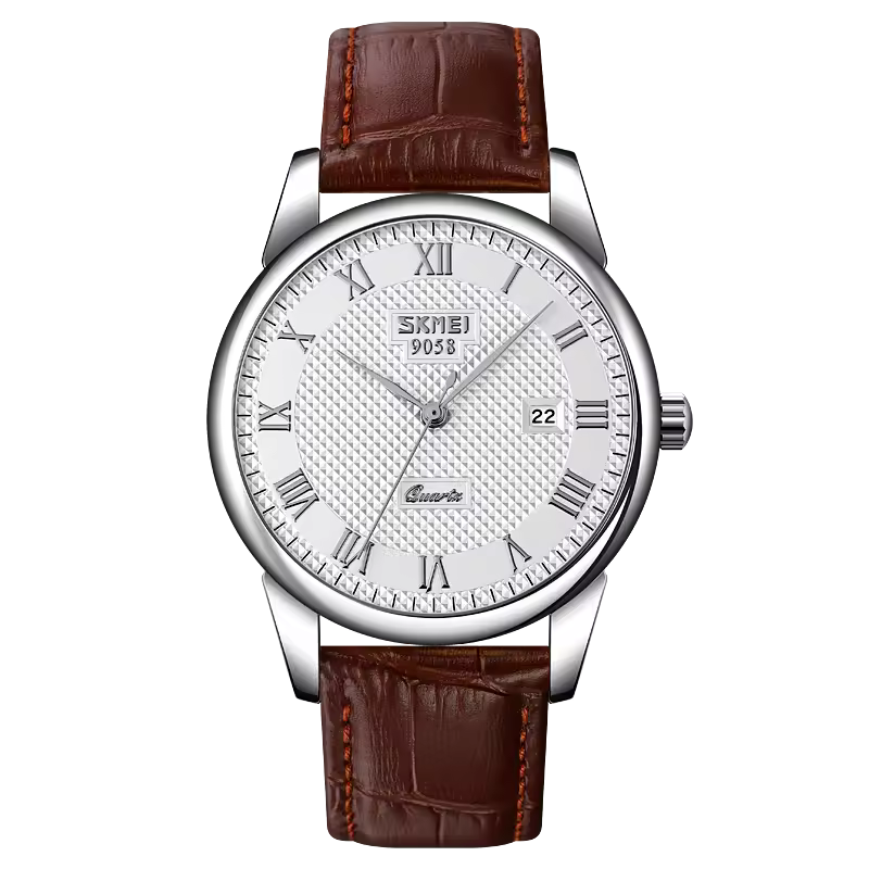 Skmei 9058 - Brown White 