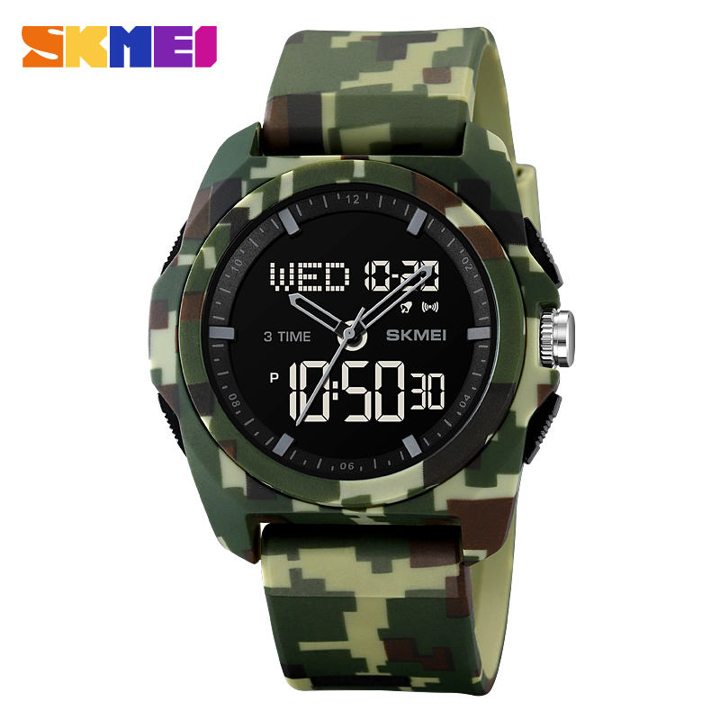 Skmei 2199 Silicone strap Men - Army Green