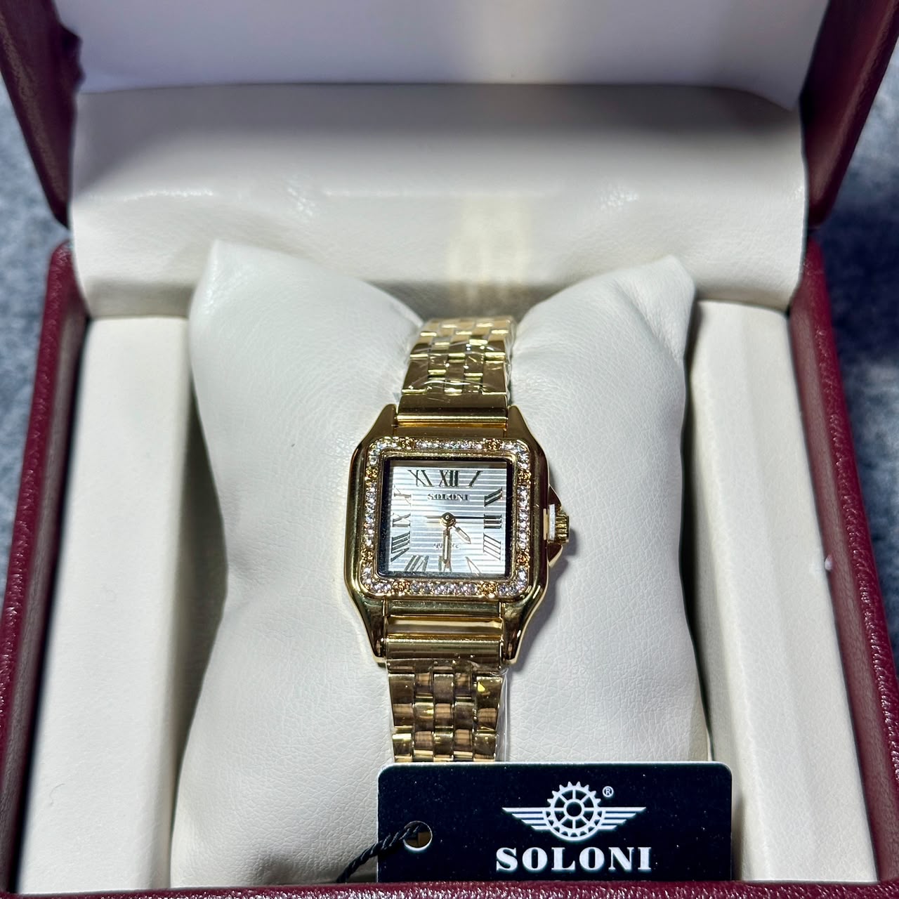 Soloni 1036 For Women -Gold White With Premium Box