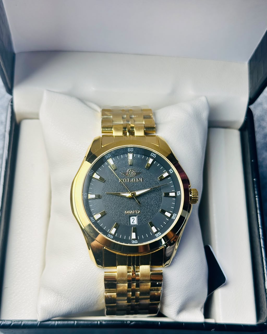 Soloni 1006 M For Men - Gold Black with Premium Box