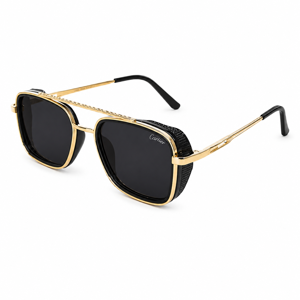 Cartier Inspired Design Men Sunglass  S2913 -Black Gold