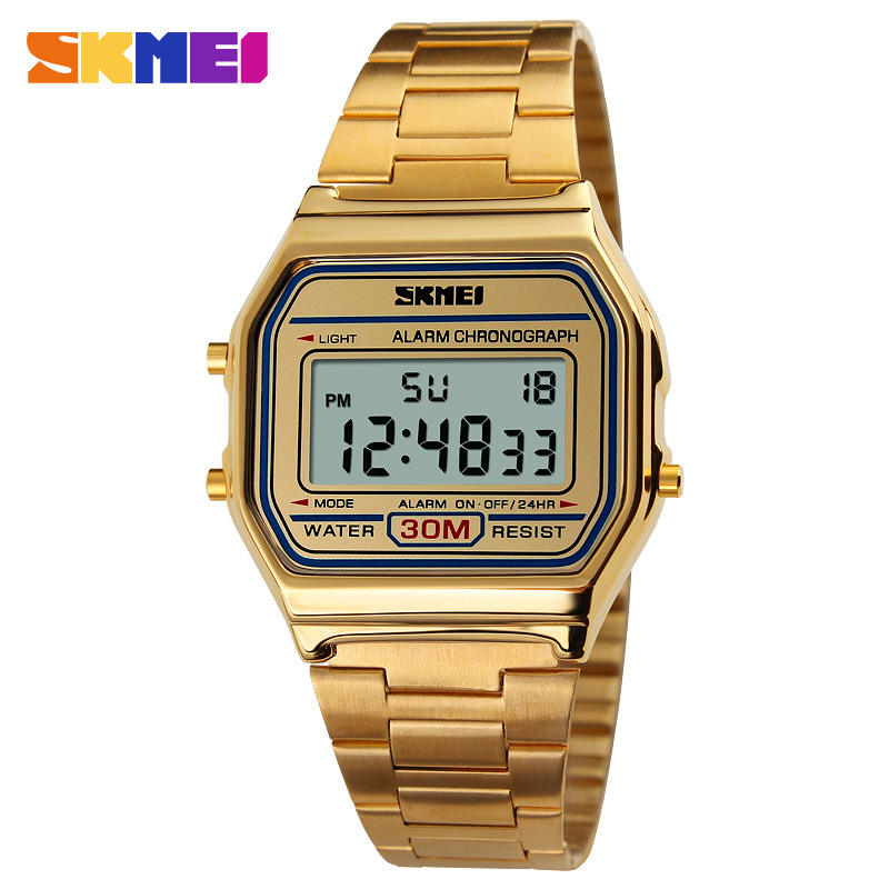 	Skmei 1123 For Men - Gold