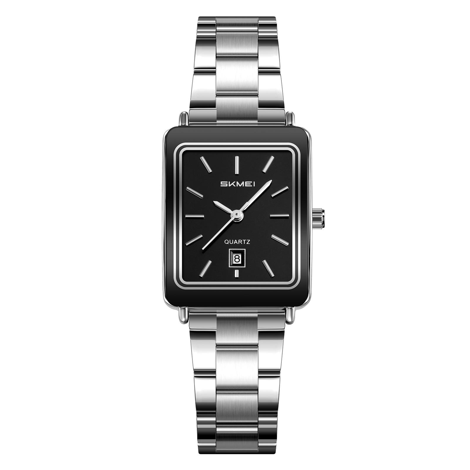 Skmei 2566 CH For Women  - Silver Black