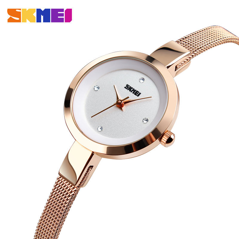 Skmei 1390 CH For Women  - Rose Whire
