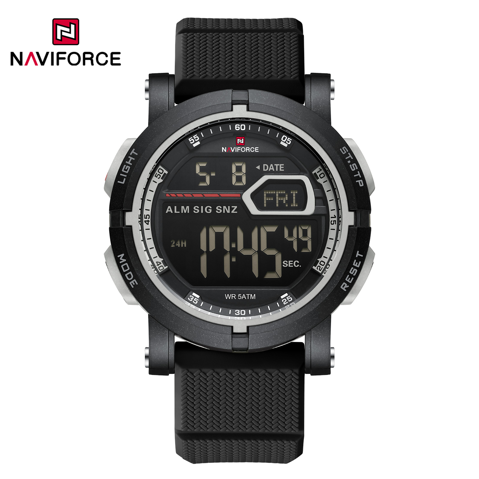 Naviforce 7139 T For Men - Black Red
