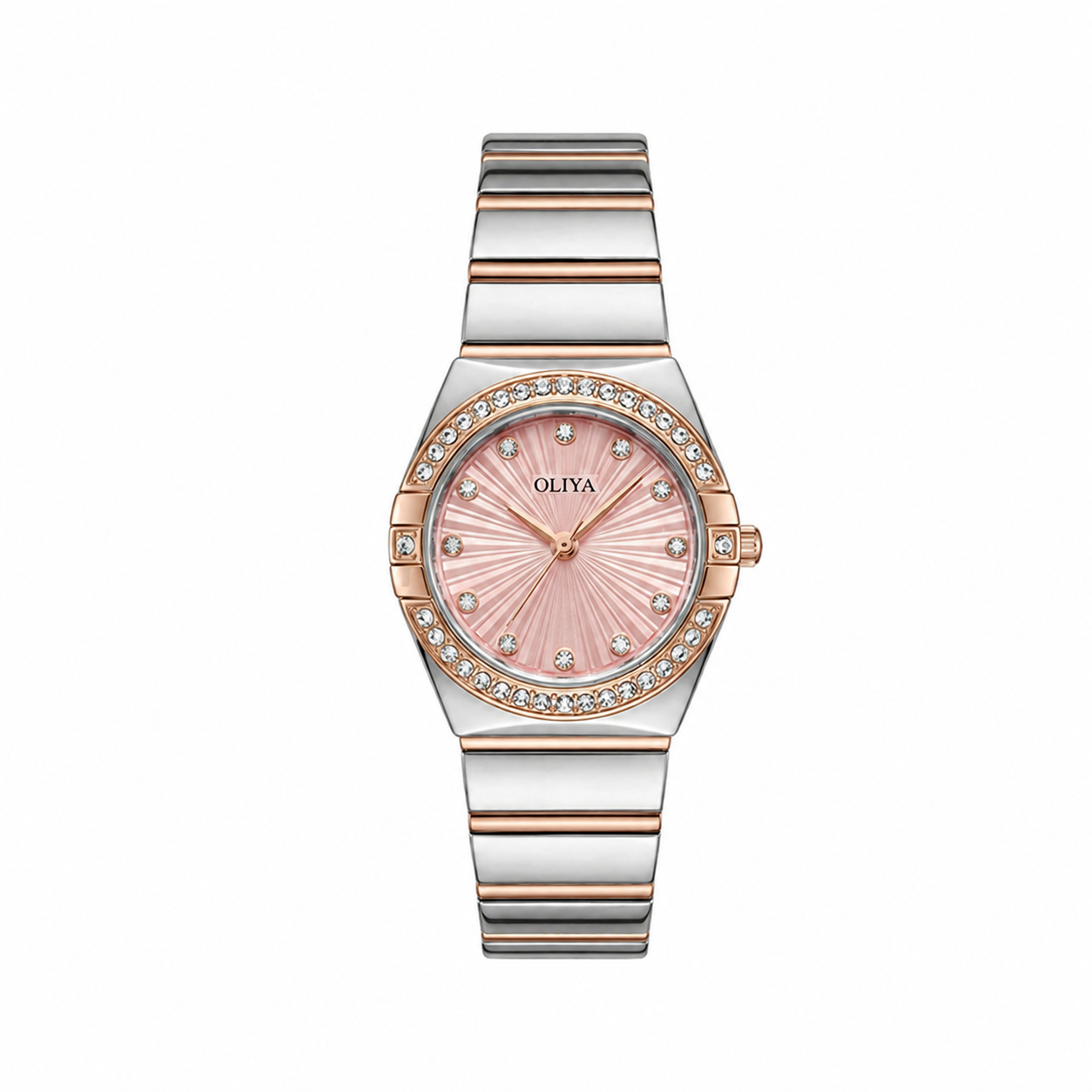 Oliya 990 Ladies Watch - Silver Pink