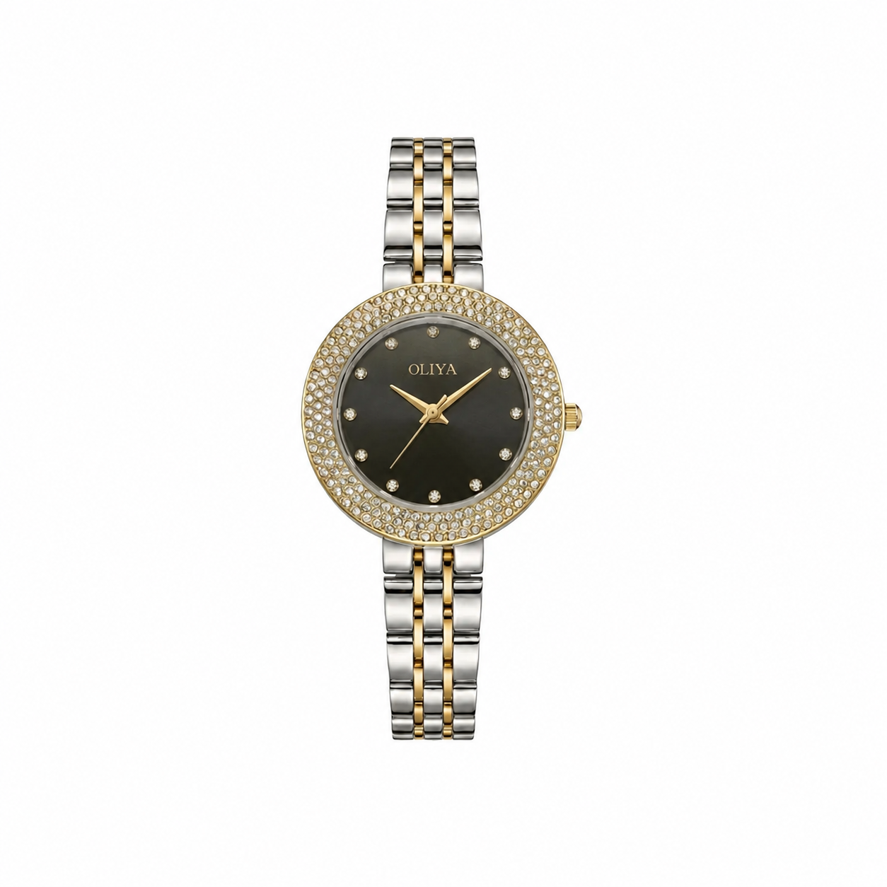 Oliya 6802 Ladies Watch - Silver Gold Black