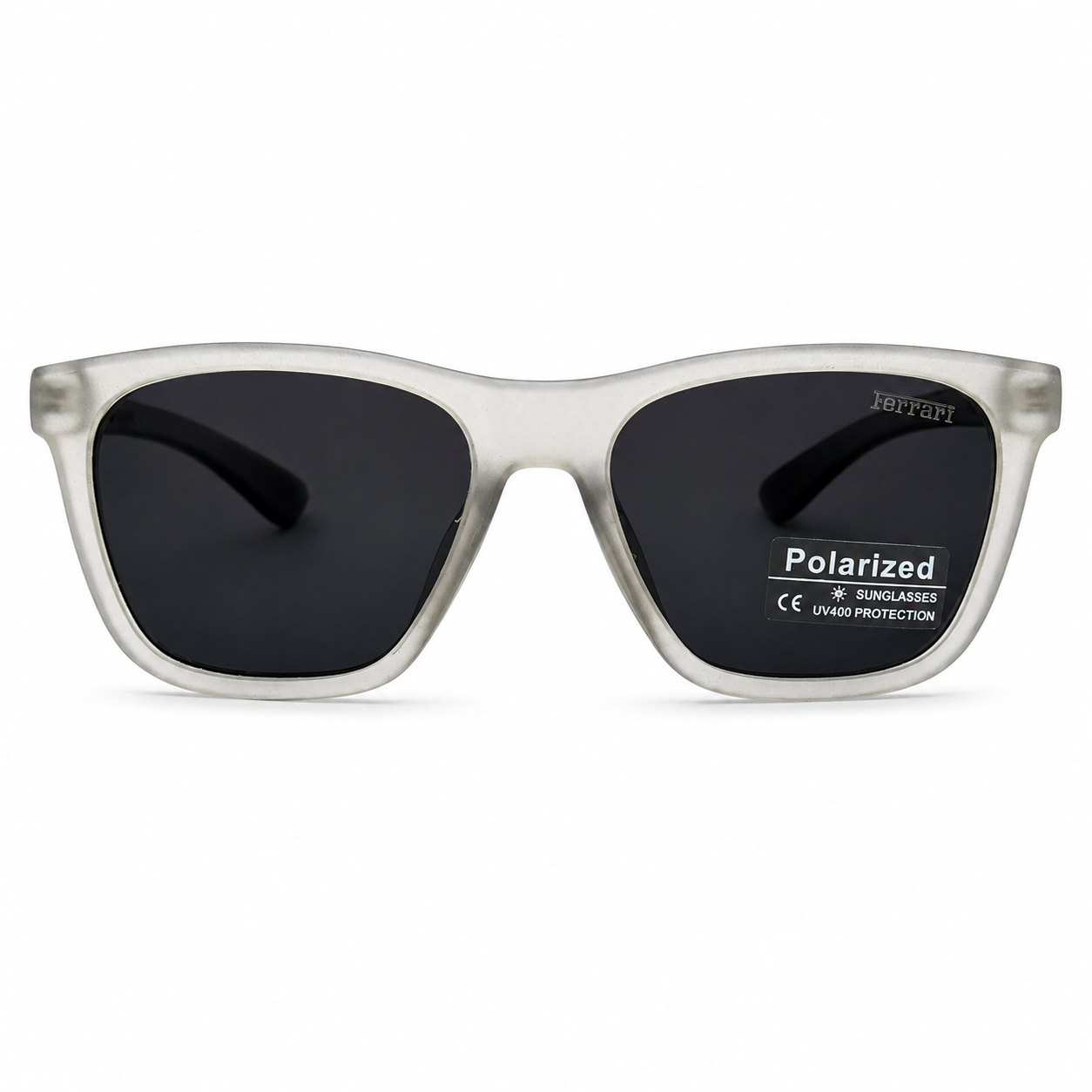 Ferrari Square shape Polarized Sunglasses 30325 C6 - Gray Grade A