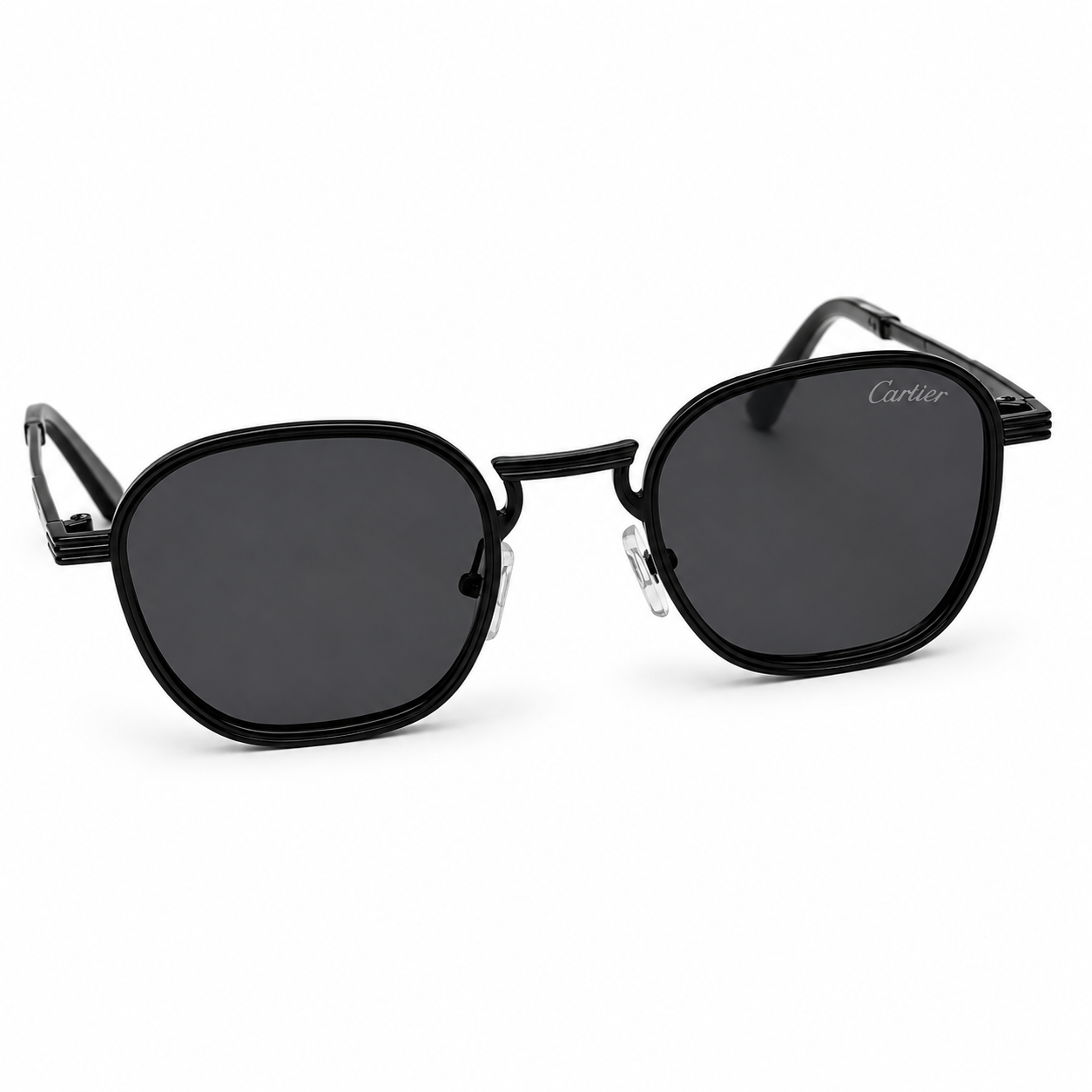 Cartier Aluminum Inspired Design Sunglass - Black