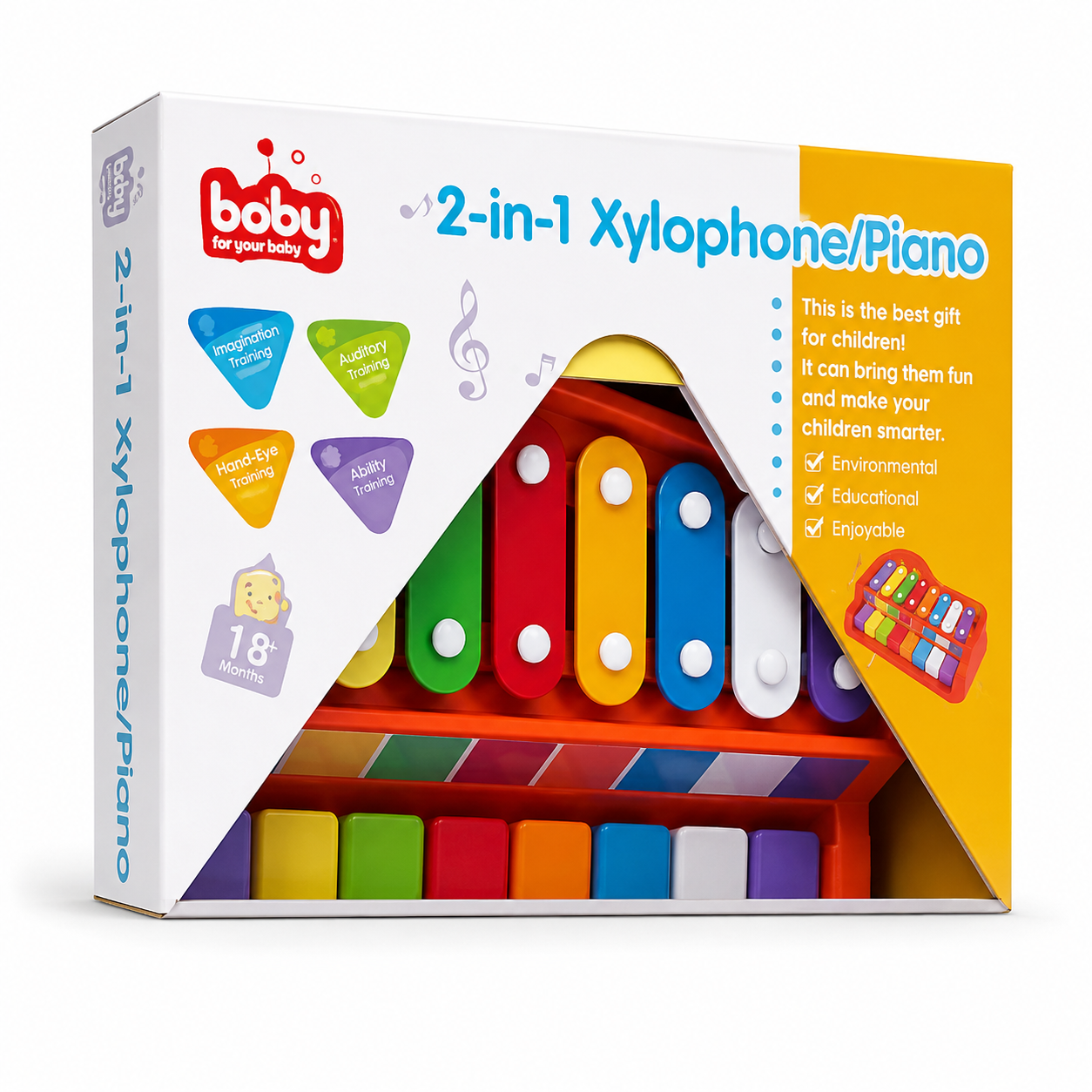 Baby 2-IN -1 Piano Xylophone Musical Toys