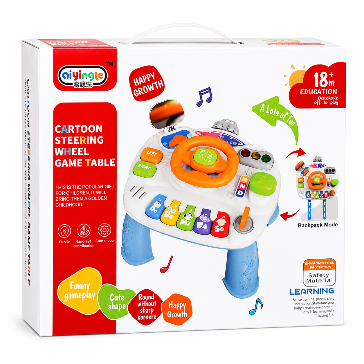 Baby Musical Driving & Steering Wheel Activity Table