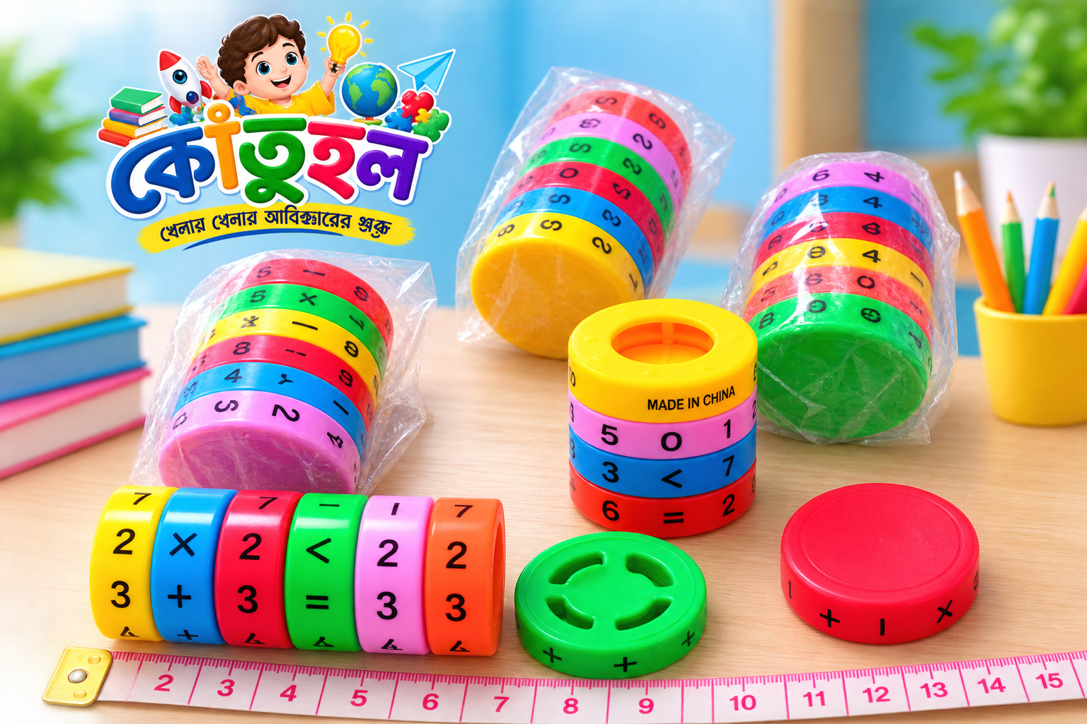 Brain Boost Magnetic Blocks – Kids Math & Intelligence Learning Toy