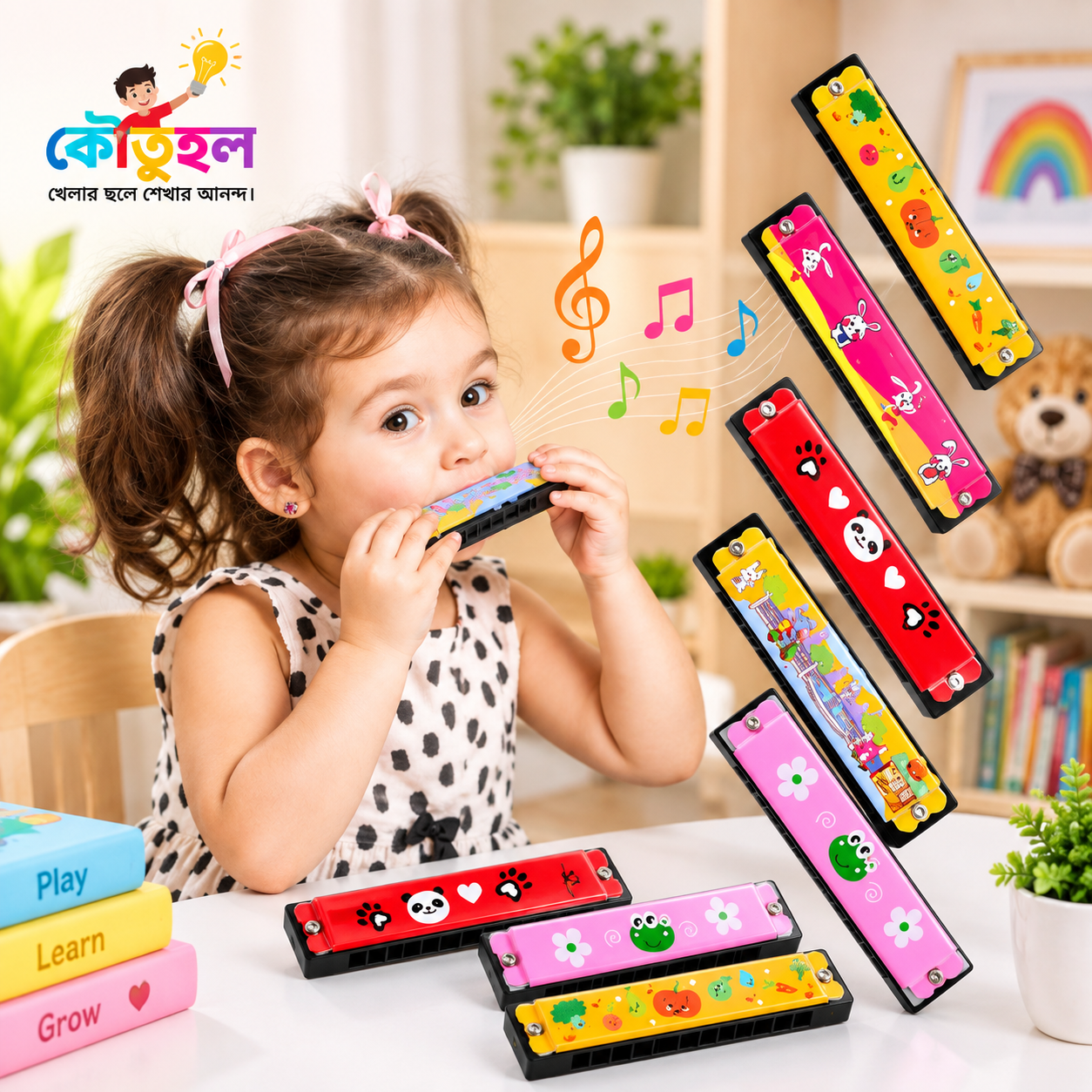 Baby cartoon harmonica