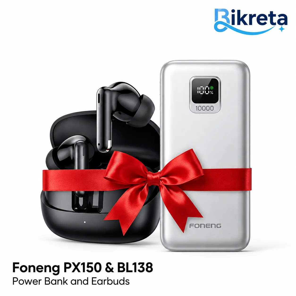 Foneng Combo BL179 Earbuds + Px150 Powerbank