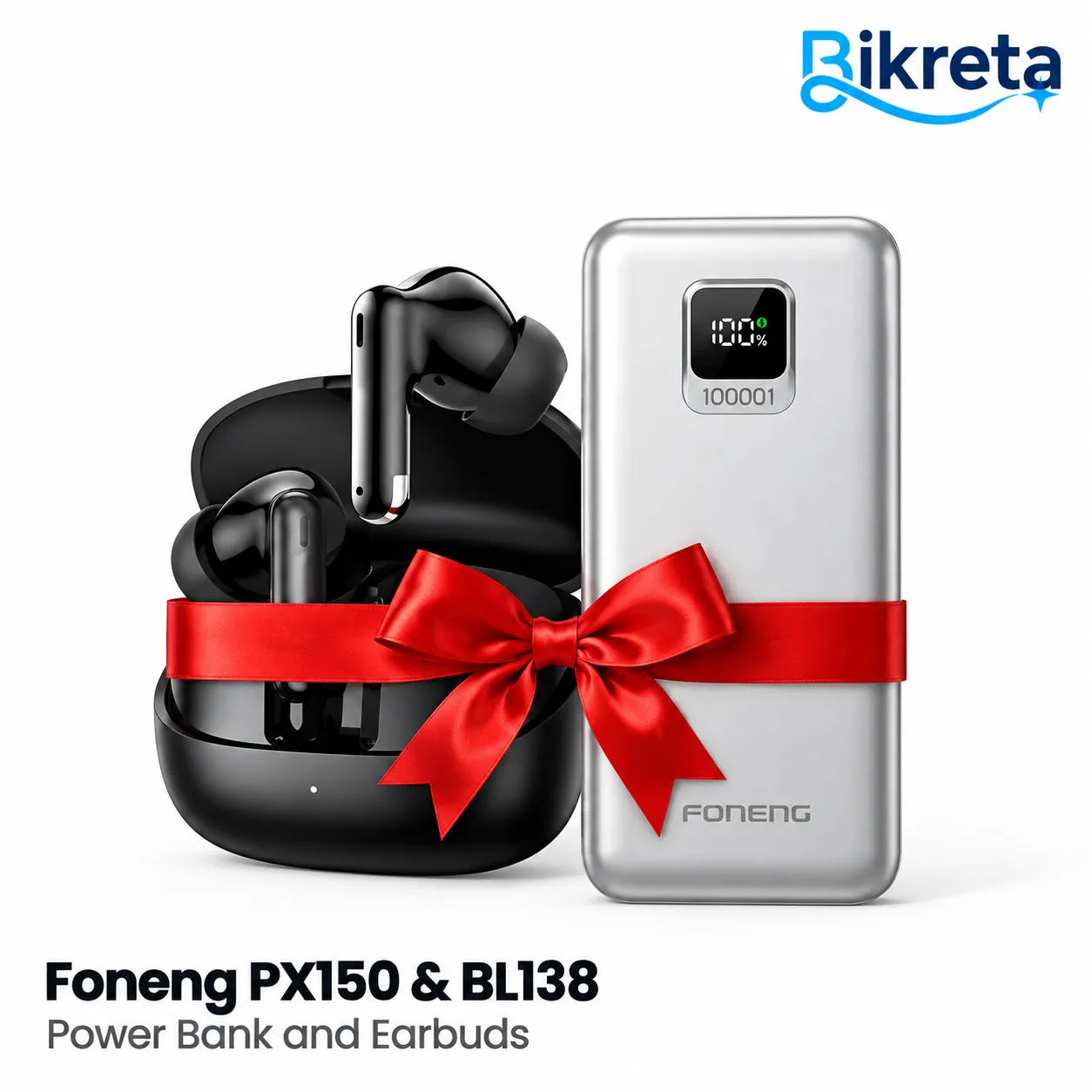 Foneng Combo BL138 Earbuds + Px150 Powerbank