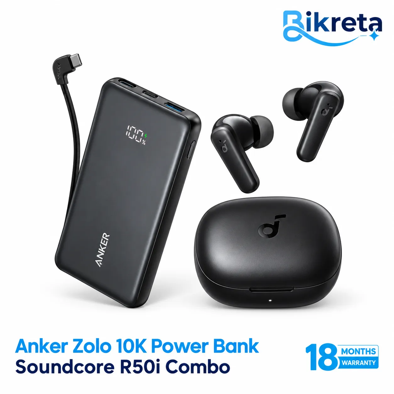 Anker Combo Soundcore R50i & Zolo 22.5w 10000mAh Power Bank