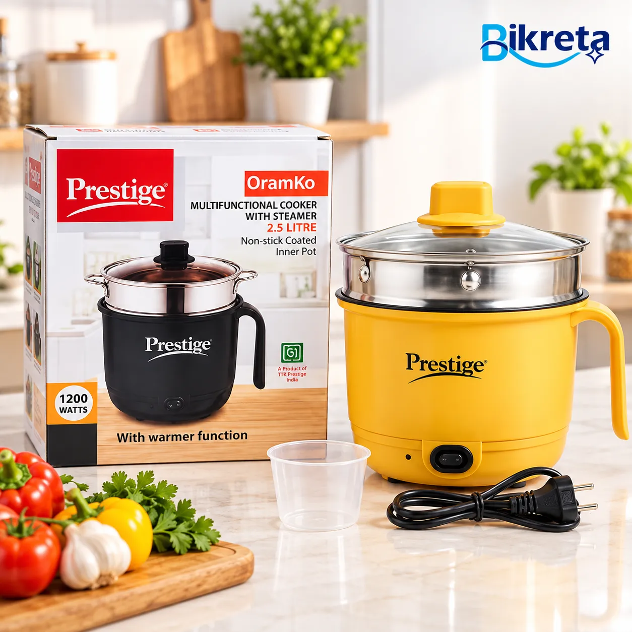Prestige PG-21A Multifunctional Electric Cooker – 2.2L, 1200W