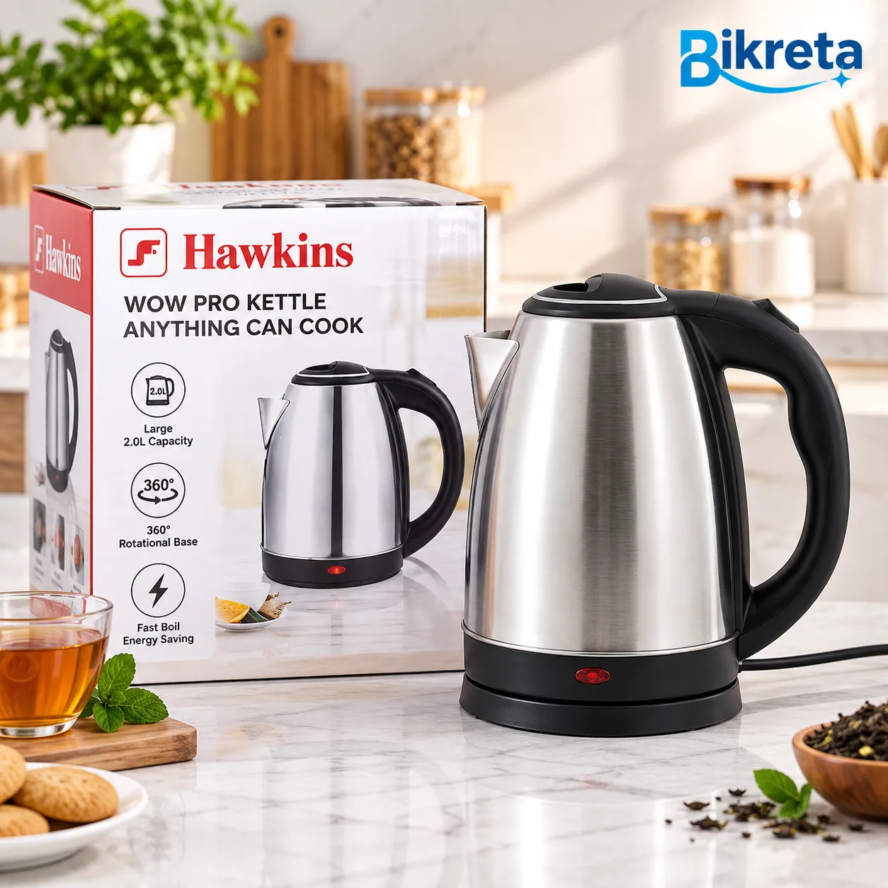 Hawkins WOW PRO Electric Kettle ME-HK20SC – 2.0L, 1500W