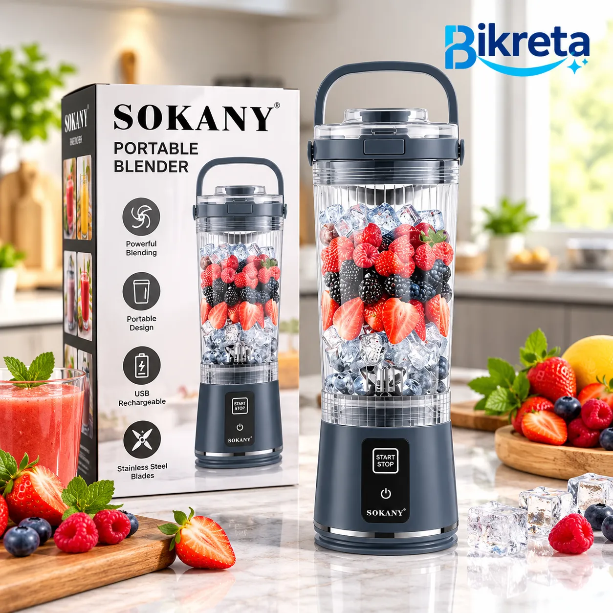 Sokany Portable Blender SK-01023 – 500ml
