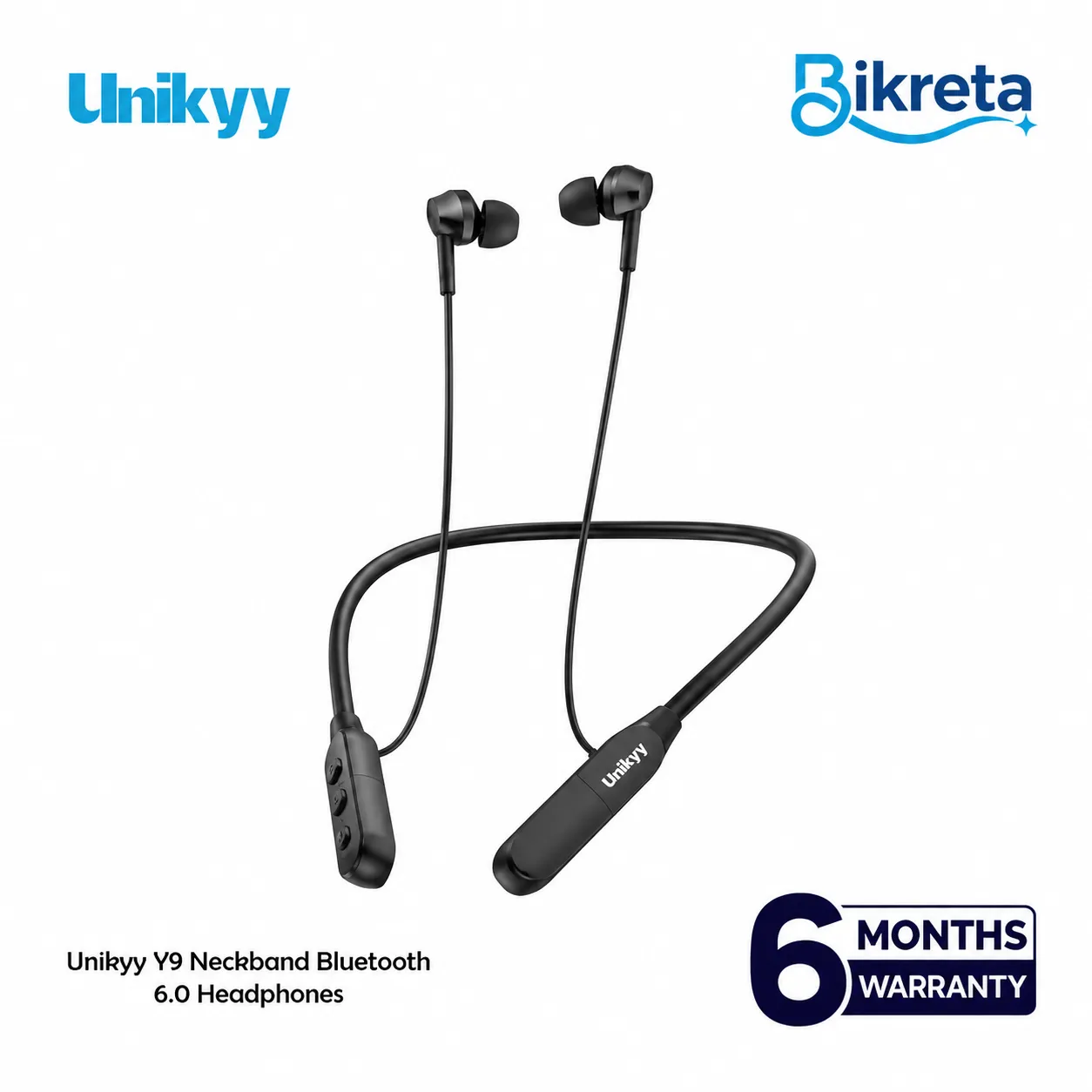 Unikyy Y9 Neckband Bluetooth 6.0 Headphones