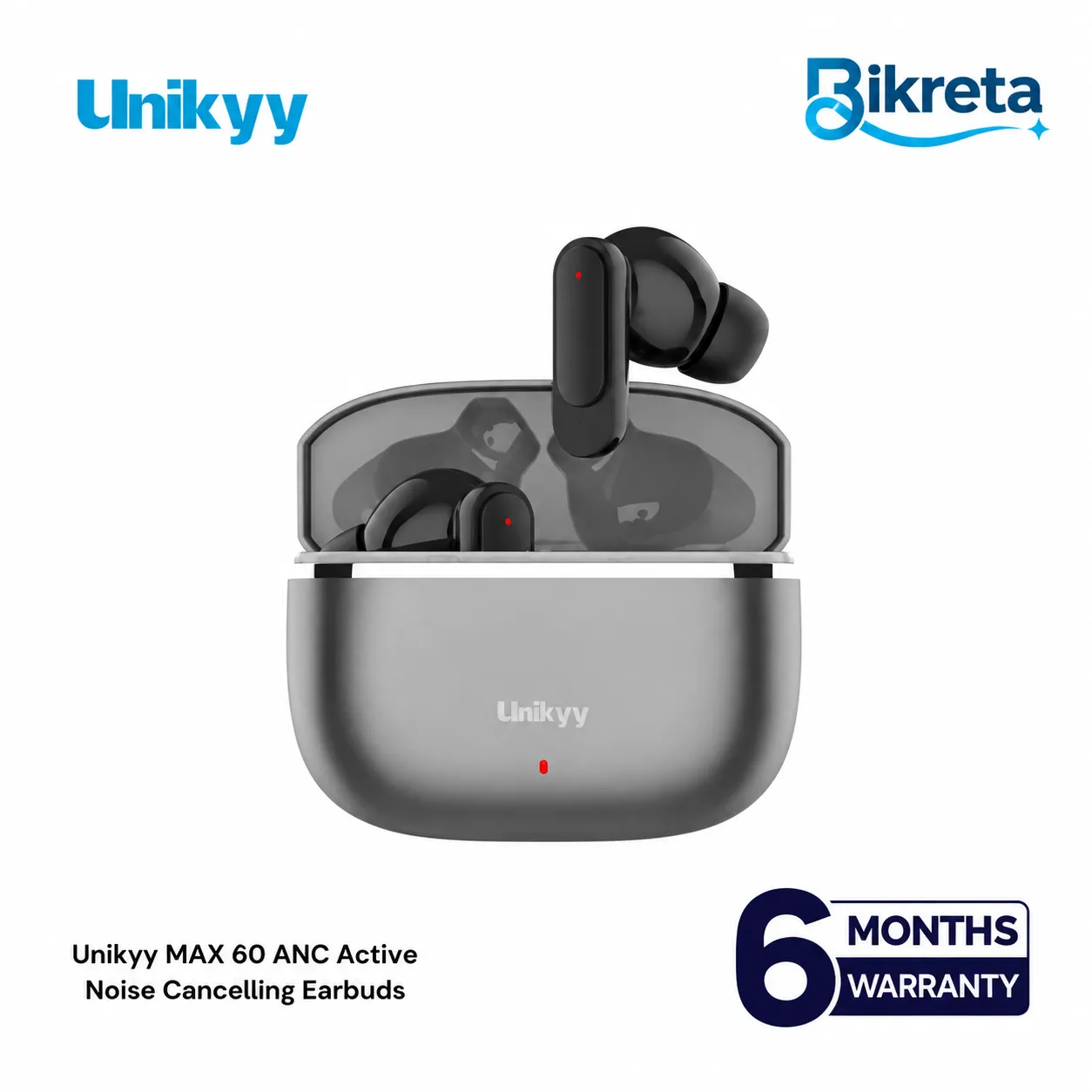 Unikyy MAX 60 ANC Active Noise Cancelling Earbuds