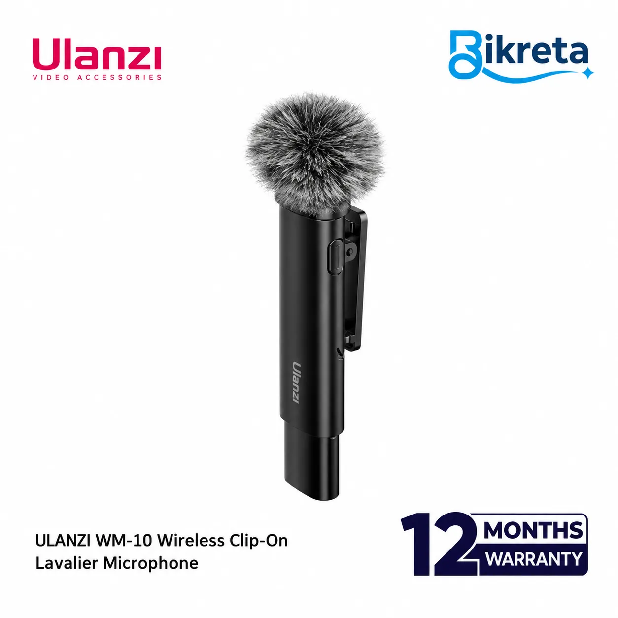 ULANZI WM-10 Wireless Clip-On Lavalier Microphone