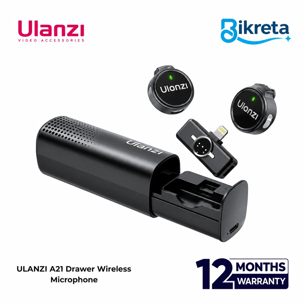 ULANZI A21 Drawer Wireless Microphone