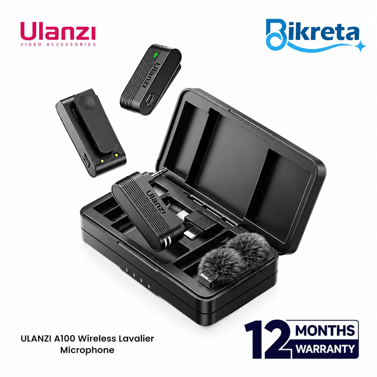 ULANZI A100 Wireless Lavalier Microphone