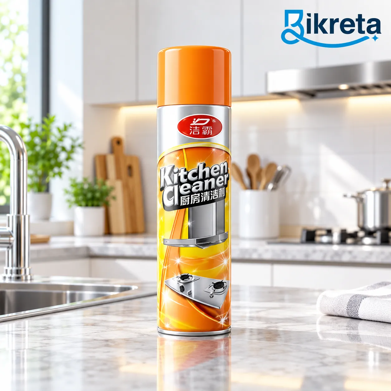 Kitchen Cleaner Spray – Heavy Duty Grease & Stain Remover for Kitchen Surfaces