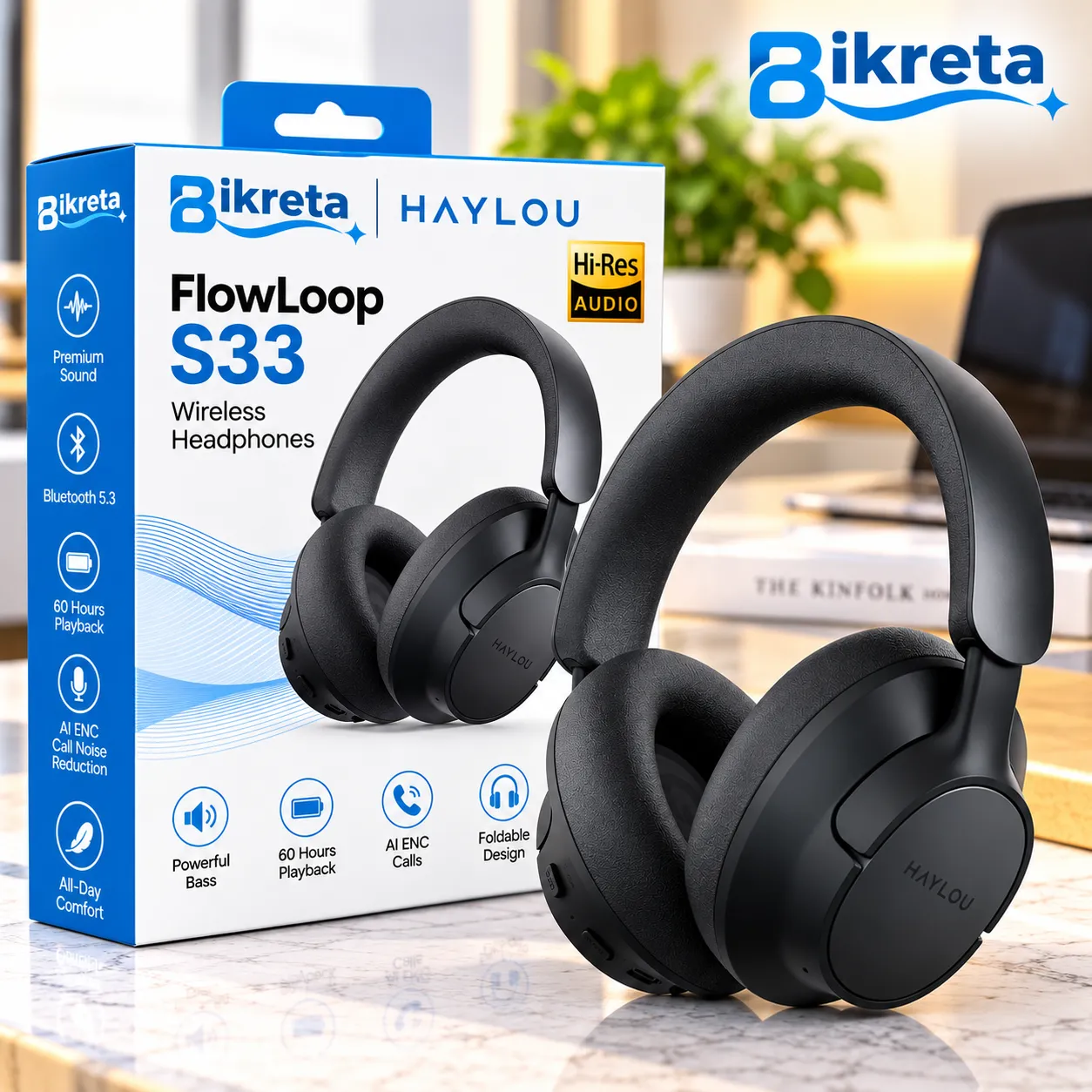 HAYLOU FlowLoop S33 Bluetooth Headphone