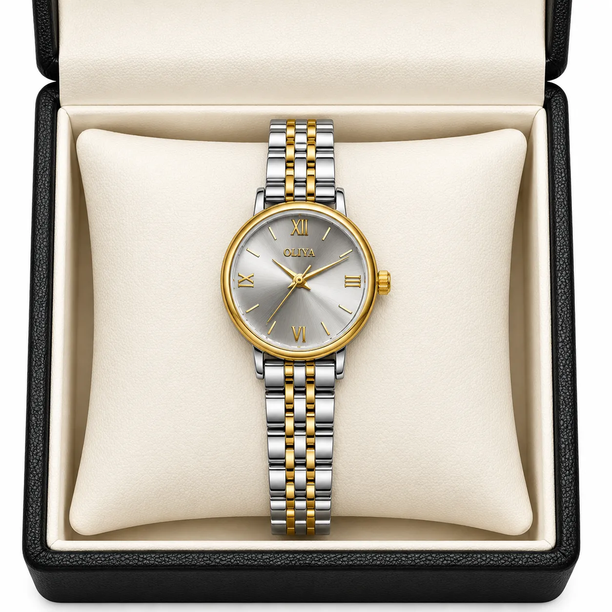 Oliya 5209 Ladies Watch - Silver Gold Gray