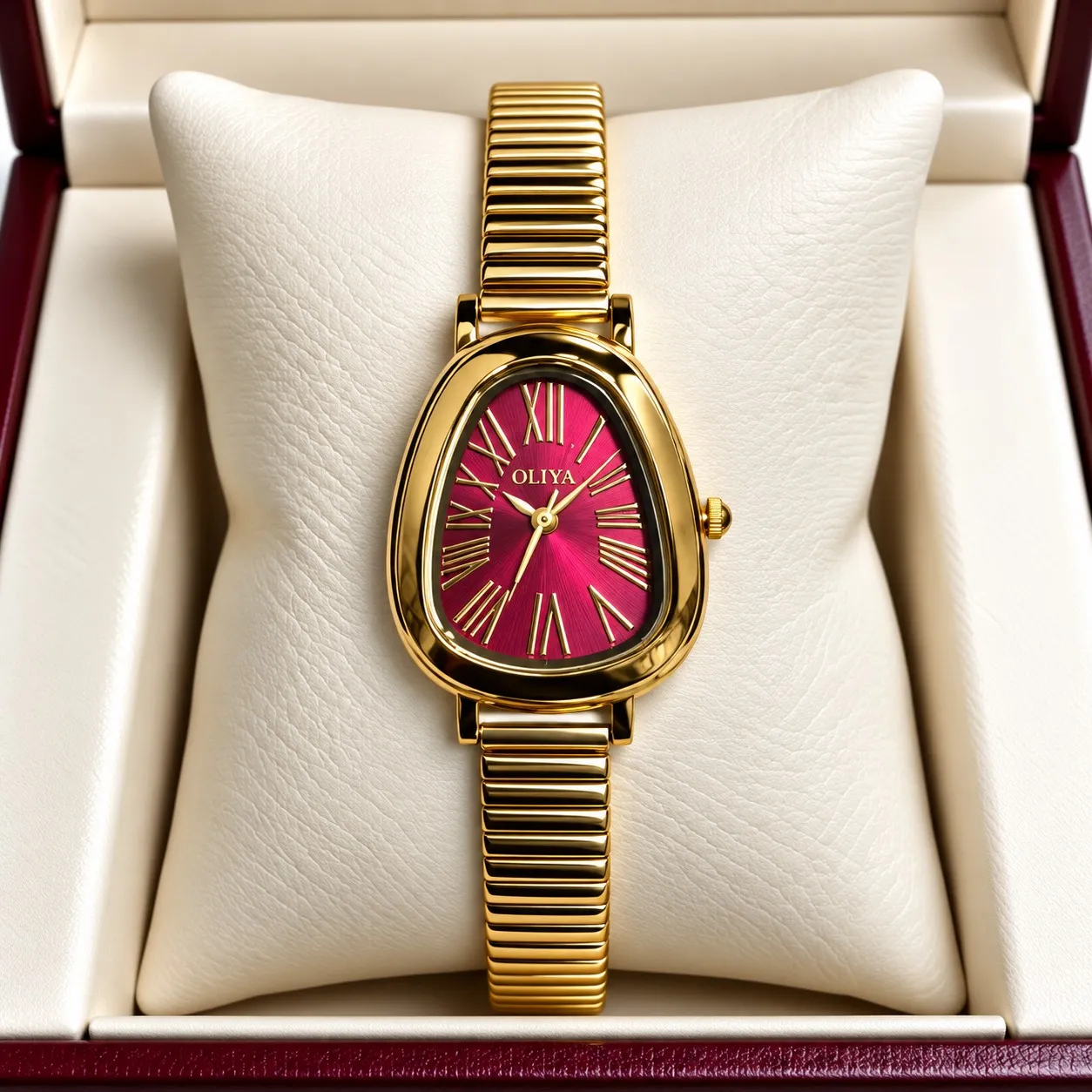 Oliya 2016 Women Expandable Chain - Gold Red
